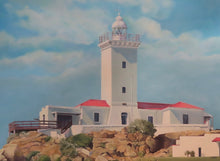 Load image into Gallery viewer, CAPE ST BLAIZE LIGHTHOUSE, MOSSEL BAY, SOUTH AFRICA - Original Painting
