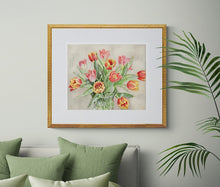 Load image into Gallery viewer, RED &amp; YELLOW TULIPS - Fine Art Print
