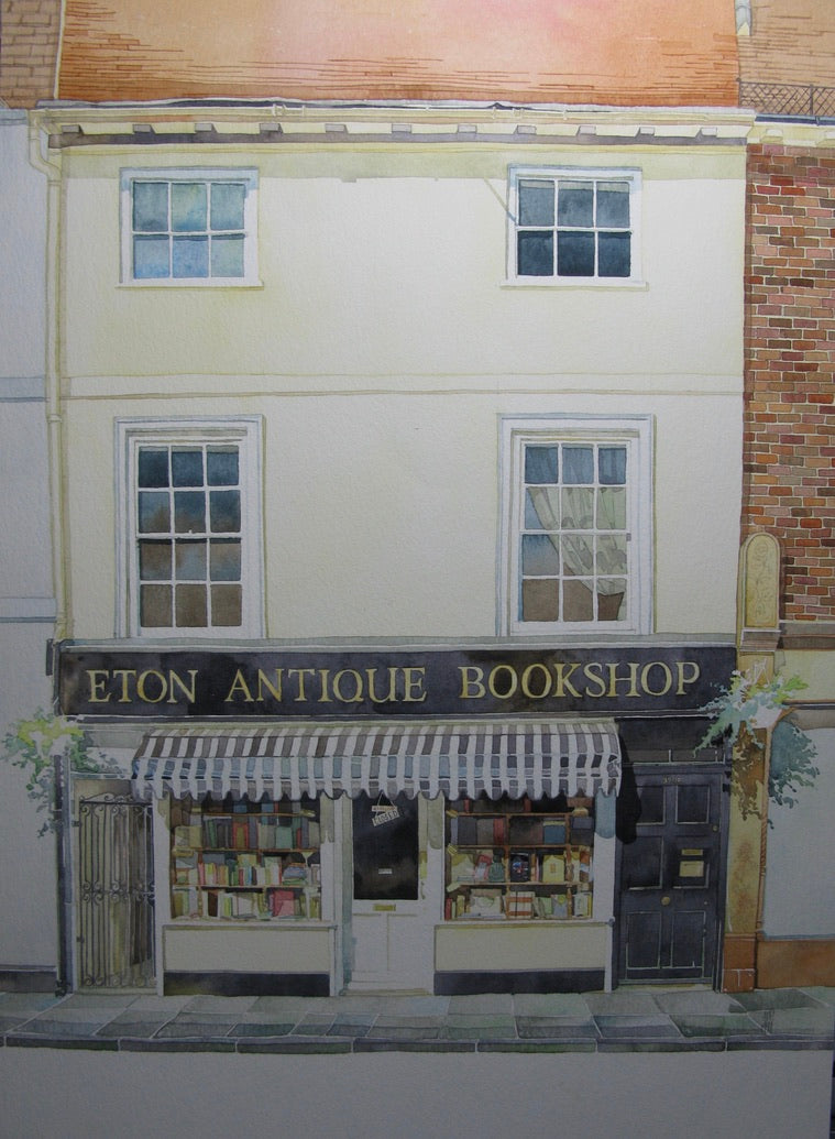 ETON ANTIQUE BOOKSHOP - Original Painting